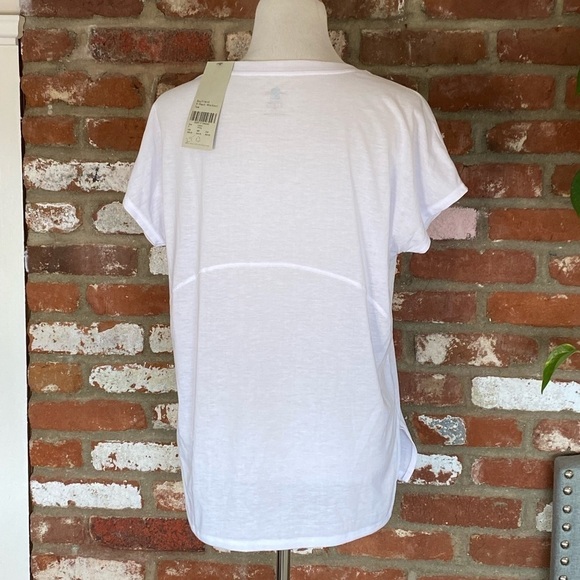 Sweaty Betty NWT Boyfriend V Neck Workout Tee White Gym T Shirt Size small - Picture 4 of 12